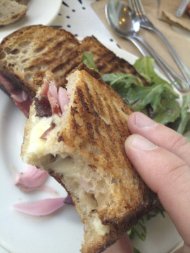 Elmwood Café Grilled Pastrami, hold the aioli. Photo: Siciliana Trevino